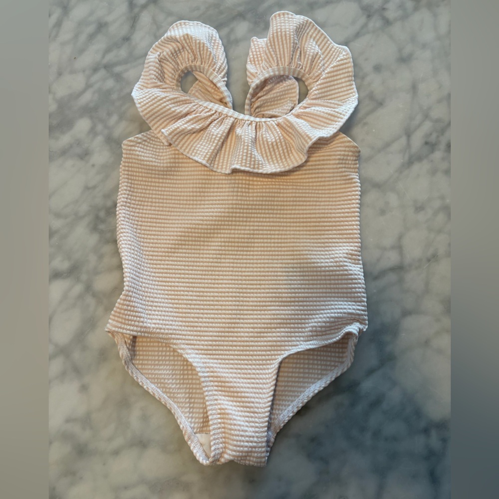 H&M Pink and White Toddler Swimsuit